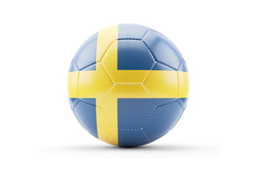 Soccer Ball On White With Clipping Path