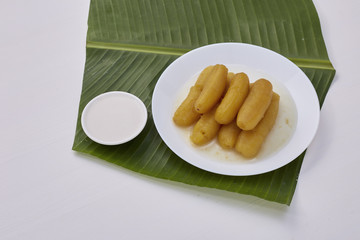 Thai food sweet banana