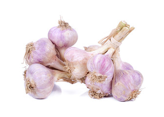 garlic isolated on white background