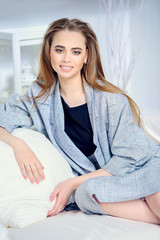 smiling relaxed girl