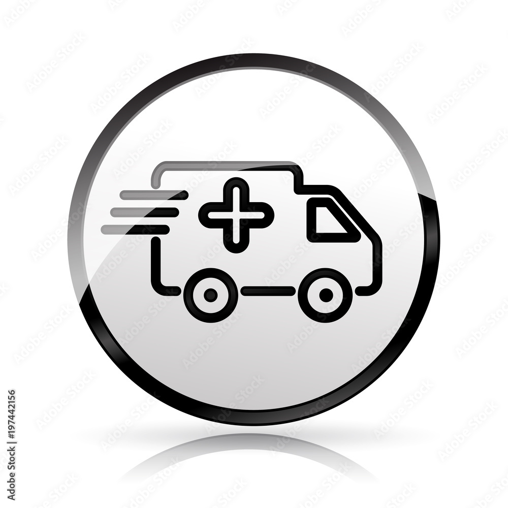 Wall mural van icon on white background