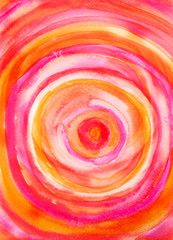 Abstract hand painted brush strokes background. Mix of acrylic and watercolor. Decorative colorful texture for design. Hand drawn picture on paper. Handmade overlay backdrop. Bright artistic painting.