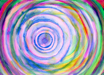 Abstract hand painted brush strokes background. Mix of acrylic and watercolor. Decorative colorful texture for design. Hand drawn picture on paper. Handmade overlay backdrop. Bright artistic painting.