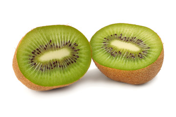 Fototapeta premium Slices kiwi fruit isolated on white background