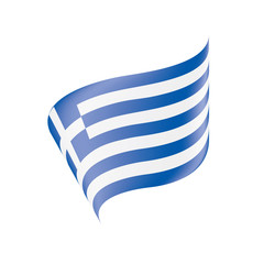 Greece flag, vector illustration