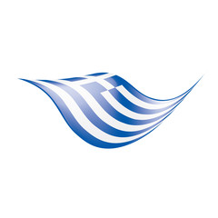 Greece flag, vector illustration