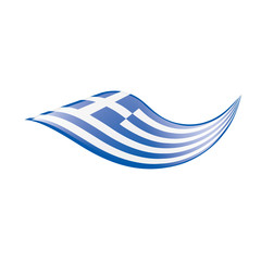 Greece flag, vector illustration
