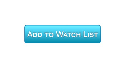 Add to watch list web interface button blue color, favorite films online