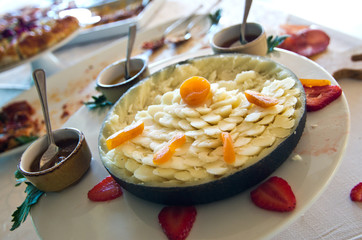cheese with black peel for your aperitif