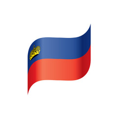 liechtenstein flag, vector illustration