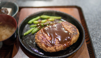 Hamburger Steak with Sauce