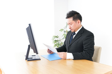 Worker in office image