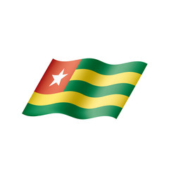 togo flag, vector illustration