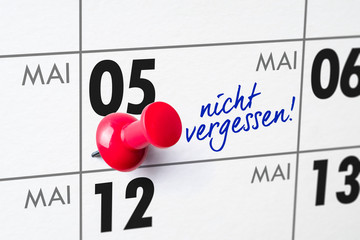 Wandkalender - 05. Mai