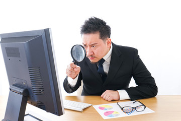 Searching businessman image