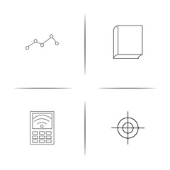 Banking, Finance And Money simple linear icon set.Simple outline icons