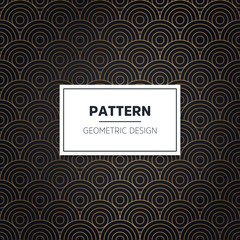 Stylish art deco style scales ornament