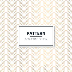 Stylish art deco style scales ornament