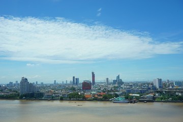 Obraz premium view of the Chao Phraya River