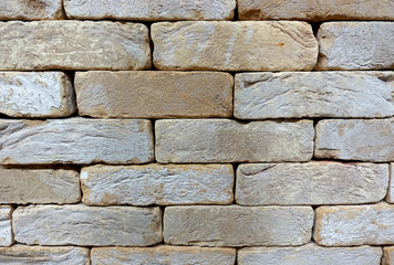 Close-up of a brick wall beautiful texture as a background