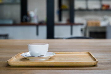 Coffee cup on the table