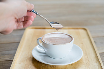 Coffee cup on the table