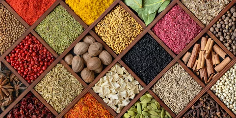 Tuinposter Colorful spice background. © Soho A studio