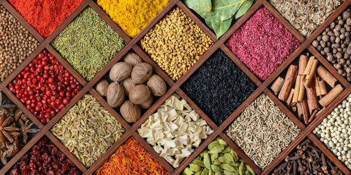 Fototapeta Colorful spice background.