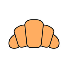Croissant color icon
