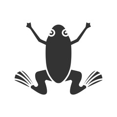 Frog glyph icon
