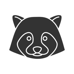 Raccoon glyph icon