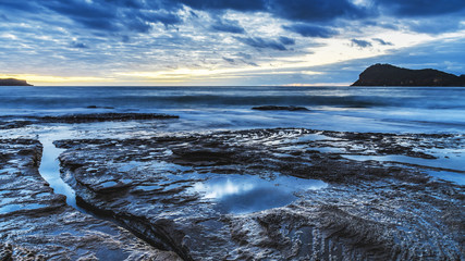 Dawn Seascape from Rock Platform