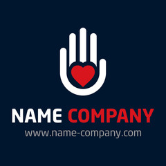 Obraz premium logo aide association caritatif soutien 