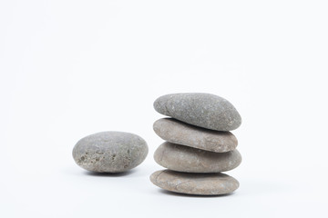 Fototapeta na wymiar Set of stacked stones
