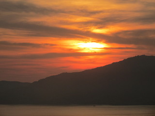 coucher de soleil depuis porticcio 