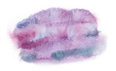 Pale purple backdrop painted in watercolor on clean white background