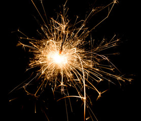 sparks from fire