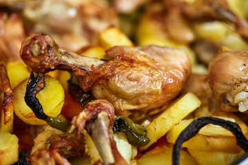 Grilled chicken drumsticks