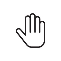 hand cursor, hand click outlined vector icon. Modern simple isolated sign. Pixel perfect vector  illustration for logo, website, mobile app and other designs