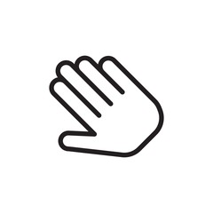 diagonal hand cursor outlined vector icon. Modern simple isolated sign. Pixel perfect vector  illustration for logo, website, mobile app and other designs