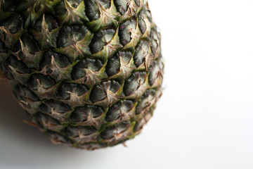 Pineapple fruit textured pattern close up