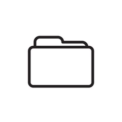 folder outlined vector icon. Modern simple isolated sign. Pixel perfect vector  illustration for logo, website, mobile app and other designs