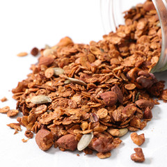 homemade granola and nuts