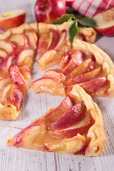 homemade peach tart