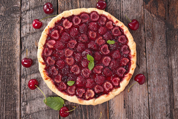 homemade cherry tart