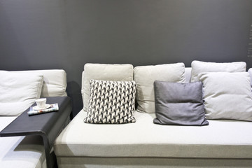sofa of tissue in a modern living room, bedroom