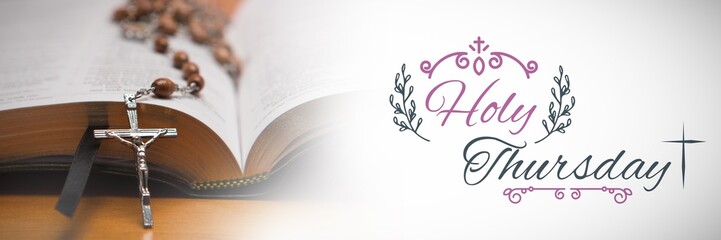 Composite image of easter message