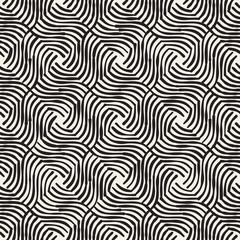 Hand drawn striped seamless pattern with brushstrokes tiling. Abstract freehand texture for print