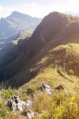 view of Doi Pha Tang mountain in afternoon Chiang Rai, Thailand.