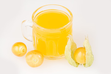 Uchuva fruit and juice - Physalis peruviana